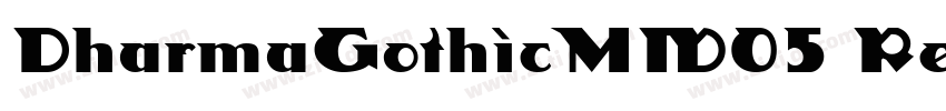 DharmaGothicMW05 Reg字体转换